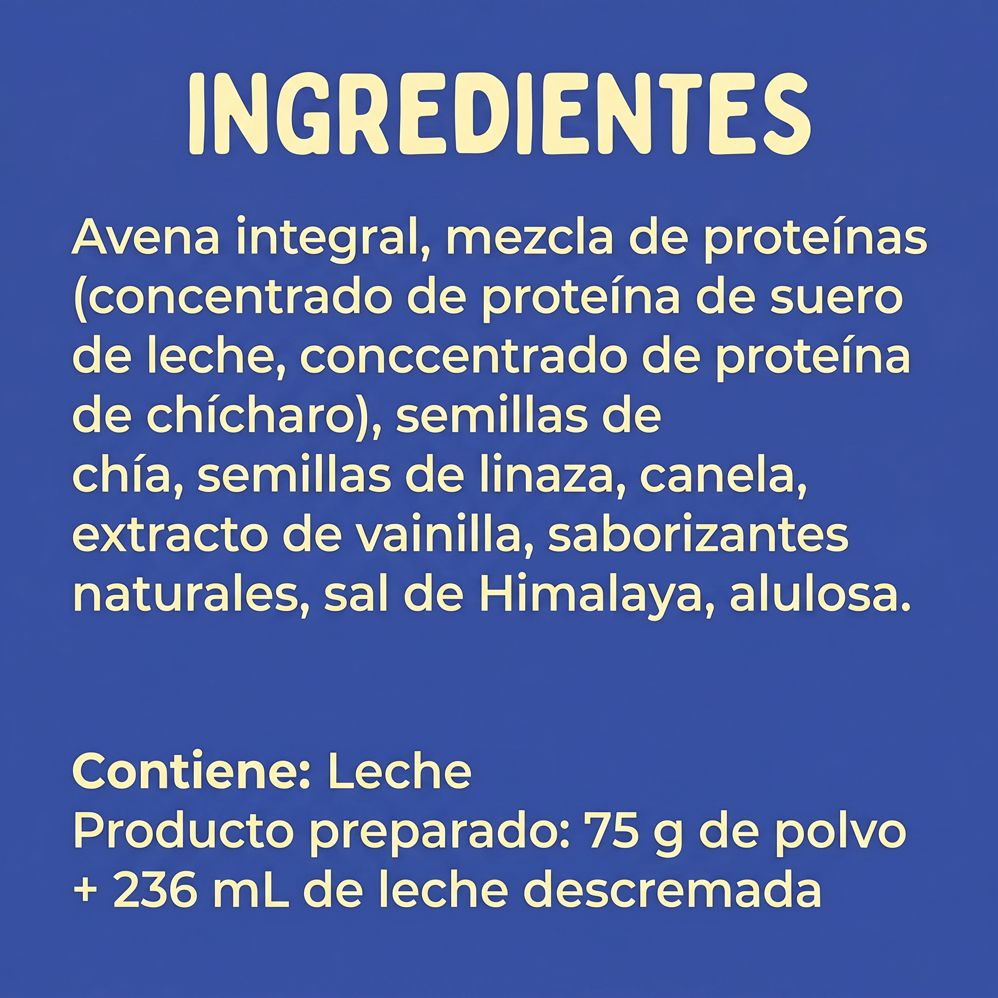 AVENA SABOR ROL DE CANELA